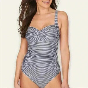 Bond Eye Australia Blue and White Striped One Piece SZ 8